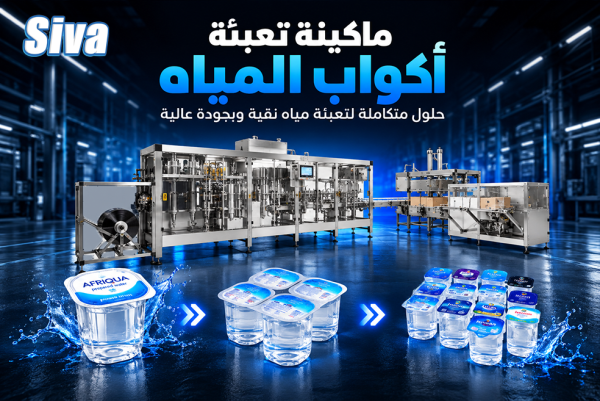 ماكنة تعبئة كاسات الماء